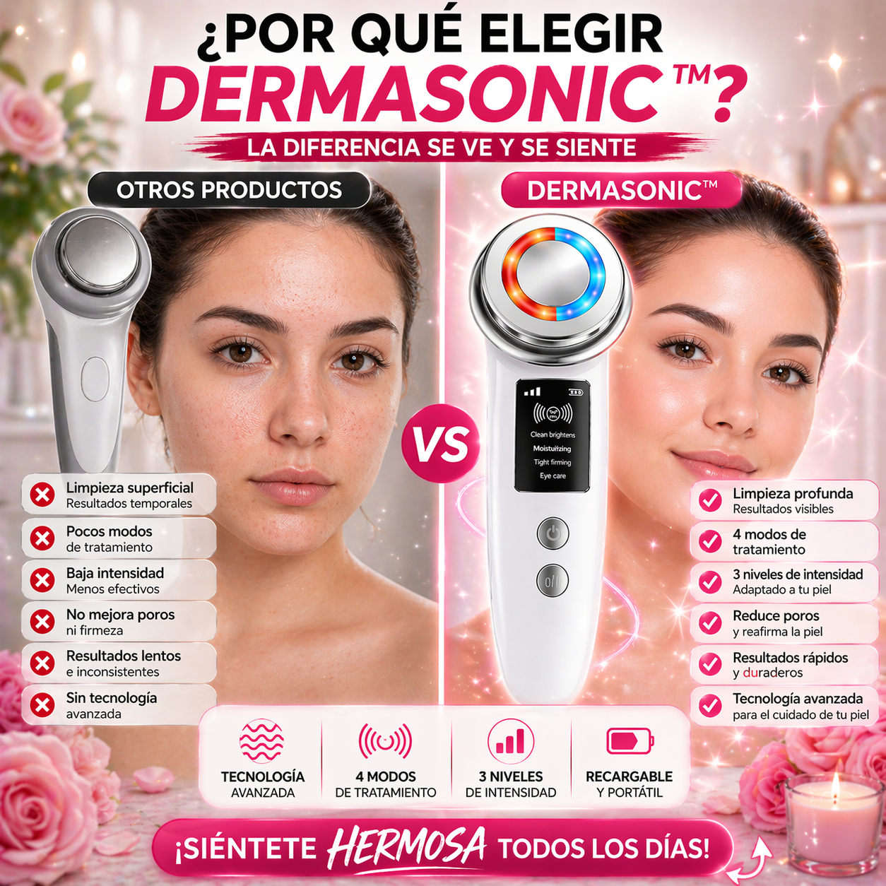 DermaSonic™ Limpiador Facial
